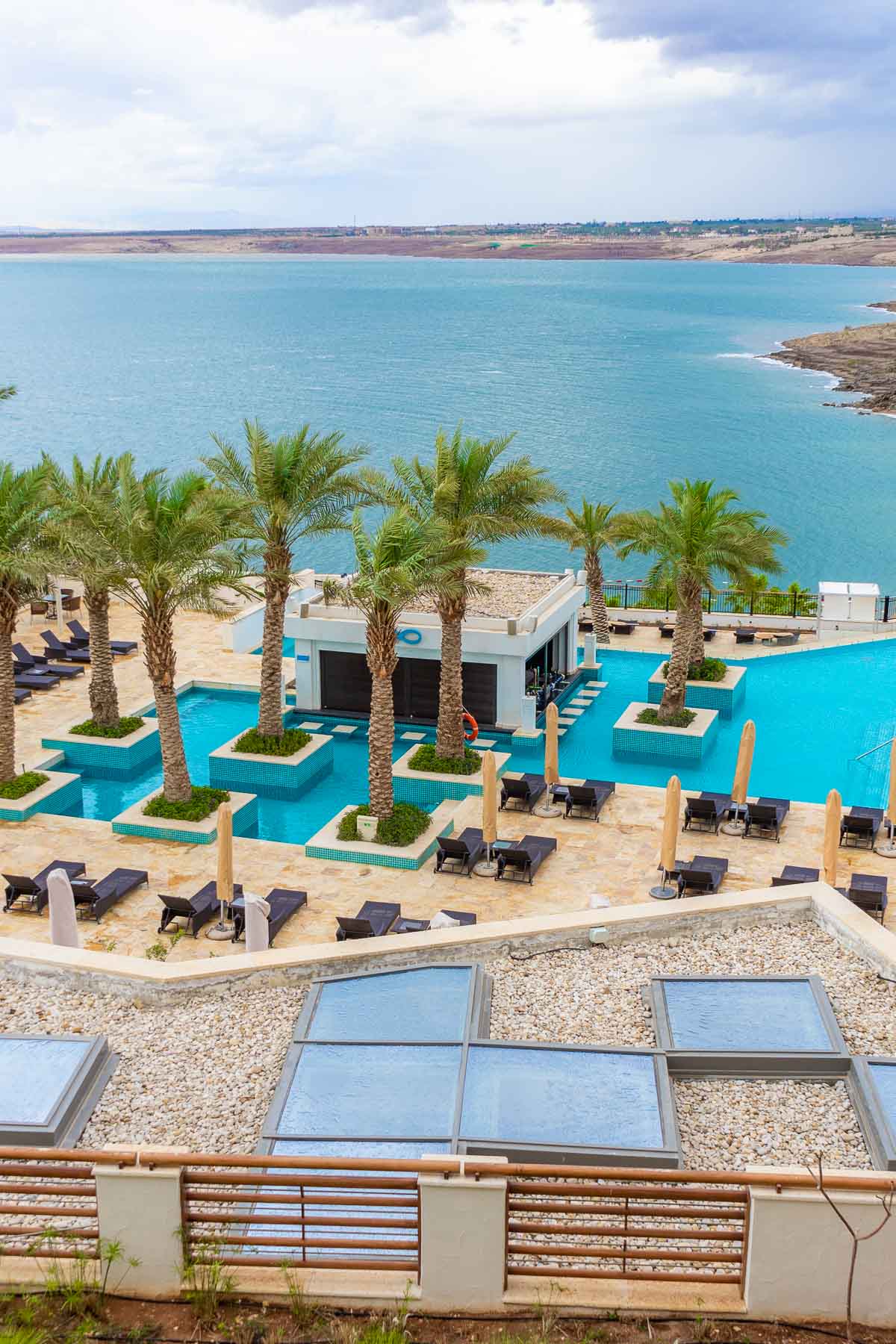 View from the Hilton Dead Sea Resort & Spa in Jordan
