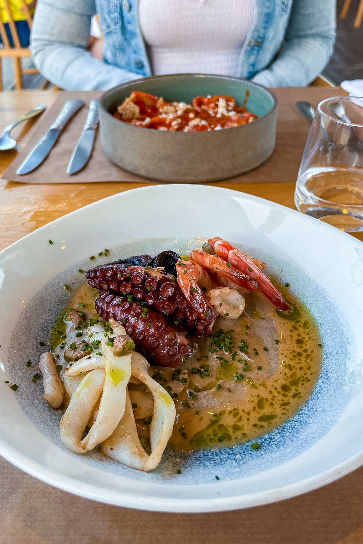 Dinner at Nissaki Restaurant since 1971, one of the best Naxos restaurants