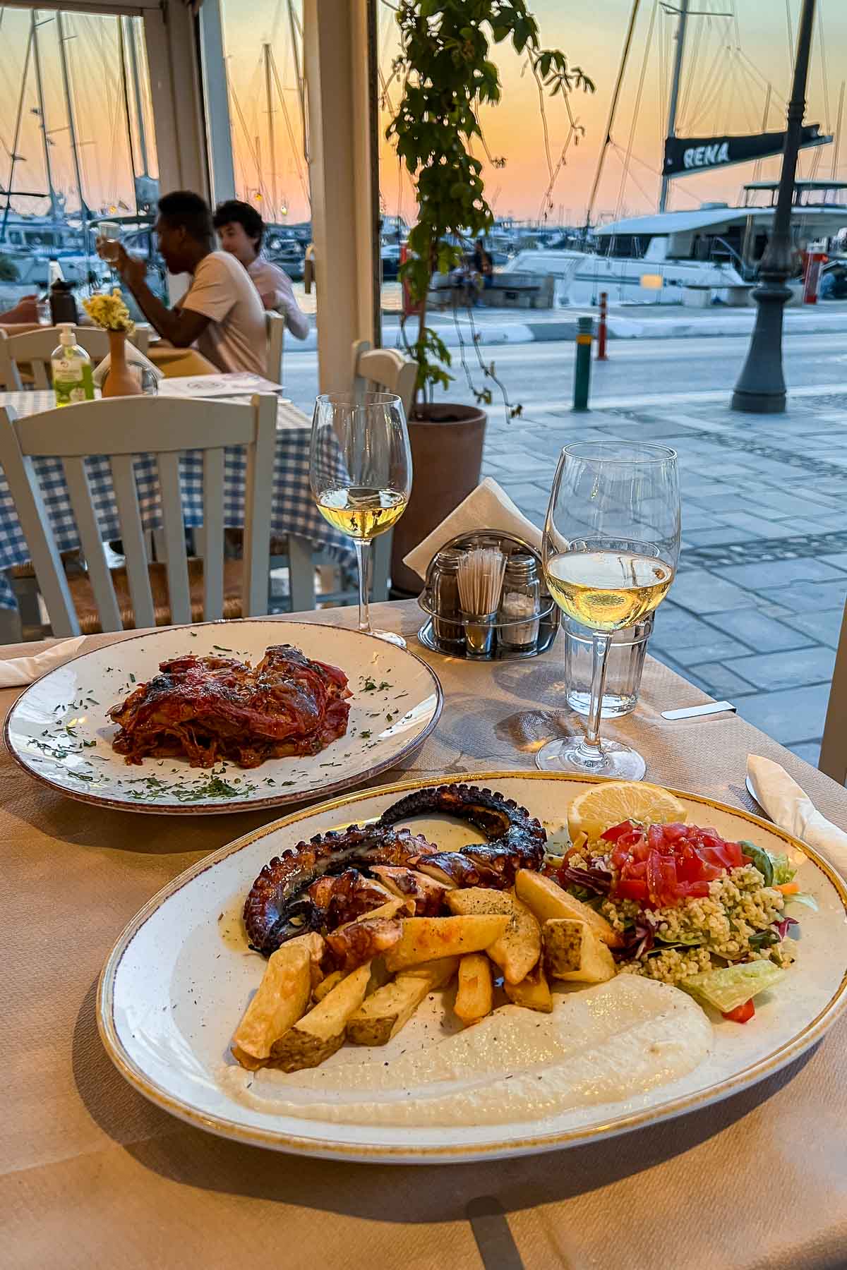 Dinner at Taverna Authentic Greek Cuisine, Naxos