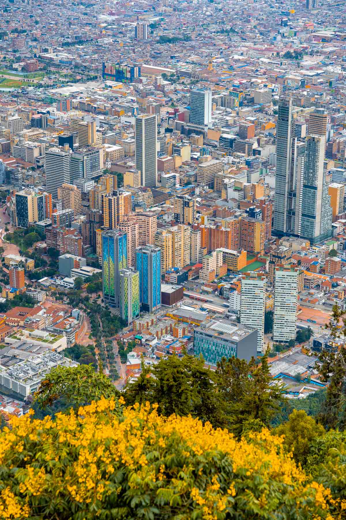 Bogota skyline from Monserrate