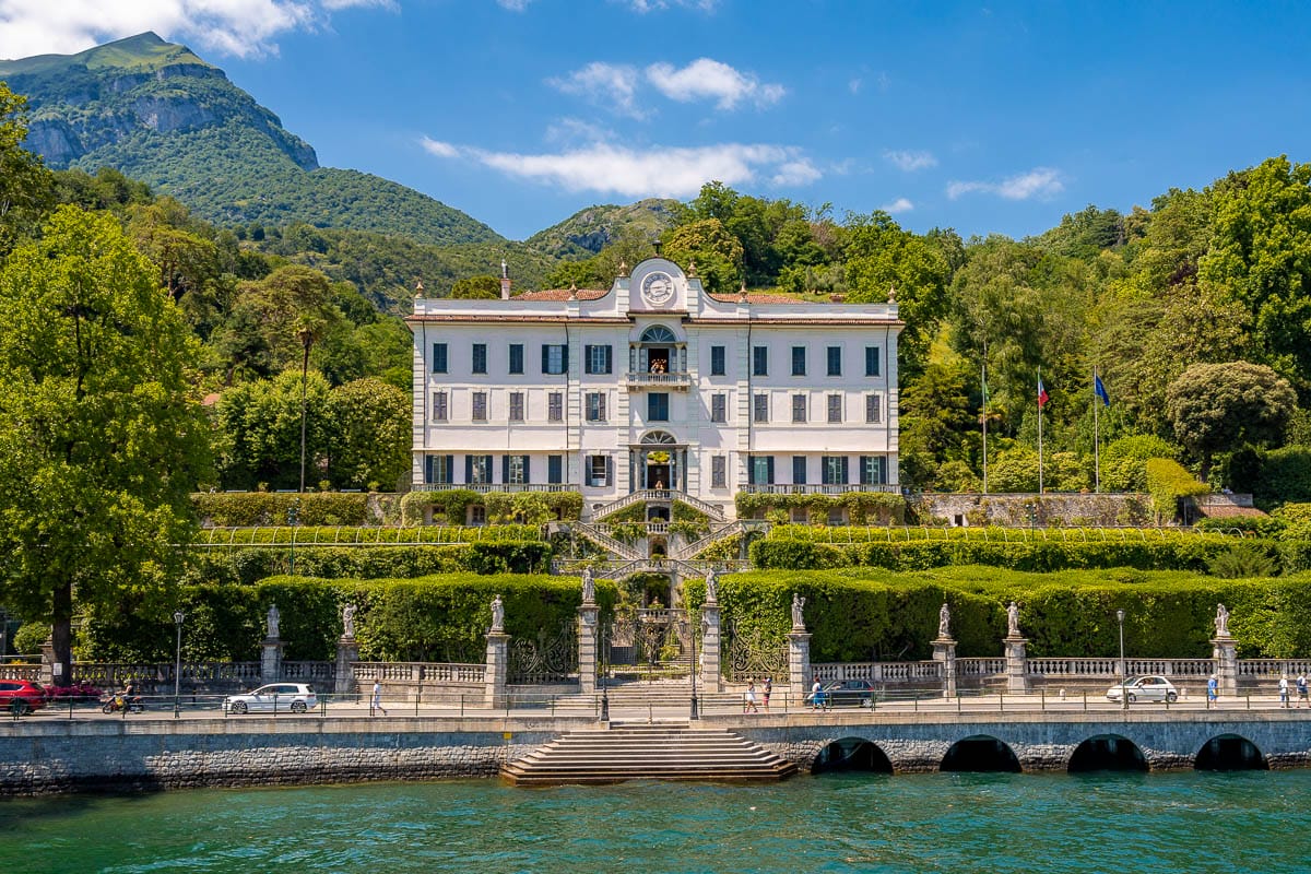 View of Villa Carlotta, Lake Como from the water