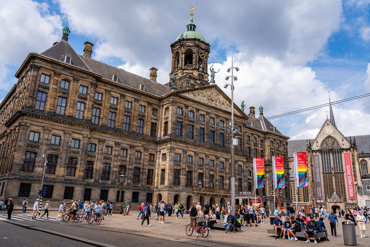 Royal Palace of Amsterdam on Dam Square
